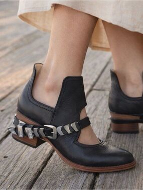 Freebird Edgy Leather Steven Blade Booties 6